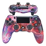 Jnsio Wireless Controller für PS4 Gamepad, verbesserter Bluetooth Controller mit Dual Vibration Touchpanel-Spielbrett Anti-Rutsch Griff Audio-B