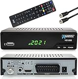 Anadol HD 888 digital Sat Receiver mit PVR Aufnahmefunktion & AAC-LC Audio Format, für Satelliten TV, Timeshift, HDMI, SCART, Satellit, Satellite, DVB S, DVB S2, Astra Hotbird Sortiert + Satkab