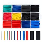 INTIRILIFE 560er Box Lötverbinder in 12 GRÖßEN – 560 teiliges Flammwidriges Schrumpfschlauch Set in verschiedenen Größen – Koffer mit Lötmuffen Mantelrohre in 5 Farb