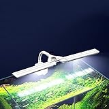 Famkrw LED Aquarium Licht, Clip-On Aquarium Lampe Mit Weiß Und Blau Licht,Wei Köpfe LED Licht,Pflanzen Wachsen Beleuchtung,Fische Tank Beleuchtung,Für Hydroponik