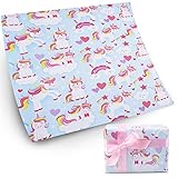 Geschenkpapier 5 Bögen, Geburtstags Geschenk Verpackung 50 x 70 cm für Mädchen Junge Geburtstag, Weihnachten, H