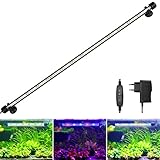 BELLALICHT LED Timer Aquarium Beleuchtung - Aquarien Lampe [RGB-Weiß Licht] mit eingebautem Timer Dimmer, Dimmbar 10 Helligkeitsstufen IP67 Wasserdicht Light für Fisch Tank