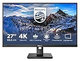 Philips 279P1 - 27 Zoll UHD USB-C Docking Monitor, höhenverstellbar (3840x2160, 60 Hz, HDMI 2.0, DisplayPort, USB-C, RJ45, USB Hub) schw