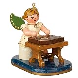 Hubrig Engel mit Zither 6,5cm Erzgebirg