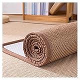 Bambusteppich, Natur Bambusmatte, Kinderspiele Wohnzimmer Balkon Area Rug, Teppich Natürlich Bambus Holz Innen Flächenteppich (Color : 2.6cm, Size : 130x180cm)
