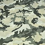 11,99€/m Camouflage Tarn 100% Baumwolle Baumwollstoff Kinder Meterware Handwerken Nähen Stoff (Camouflage Sand Grün Dunkelolive, 100x160cm (11,99€/m))