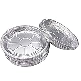 Premium-Kuchenformen aus Aluminiumfolie, 15,2 cm, 50 Stück Einweg-Formen aus Stanniol für Torten und Q