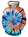 WBYFDC Hoodie Tie-dye Elements 3D Digitaldruck Mit Kapuze Männer Casual Lose Frauen Kleidung Sweatshirt Herren Harajuku Pullover Hoody