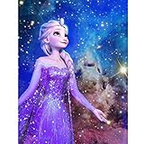 YUESEN Frozen Diamant Painting Bilder Frozen 5D Diamond Painting Set für Erwachsene Kinder, Vollbohr DIY Diamant Malerei Kits, Anzahl Stickbilder Strass Kunsthandwerk Leinwand Vollbild 30 * 40CM