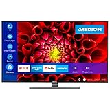 MEDION S15506 138,8 cm (55 Zoll) UHD Fernseher (Smart-TV, 4k Ultra HD, HDR Dolby Vision, Netflix, Prime Video, WCG, Micro Dimming, MEMC, WLAN, PVR, Bluetooth)