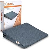 KABARI ®️ Keilkissen - bequemes ergonomisches Keilkissen - formstabiler Sitzkeil geeignet für Stuhl und Auto - 100% Baumwollbezug - waschbar und atmungsaktiv - g