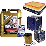 Filter Set Inspektionspaket 5 Liter Liqui Moly Motoröl Leichtlauf 10W-40 SCT Germany Kraftstofffilter Luftfilter Ö