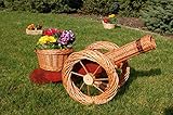 Kanone aus Korbgeflecht, 80cm, Rattan, Weidenkörbe, bepflanzen möglich, Pflanzkorb, Rattan, Weinkörbe, Weidenkorb, Pflanzkorb, Blumentopf, Blumentöpfe, Holzschubkarre, Pflanztrog, Pflanzgefäß, Pflanzschale, Blumentopf, Pflanzkasten, Übertopf, Übertöpfe, Pflanztrog, Blumentopf, Holz, Haus und Eingang, Gartendeko, Dekoration Pflanzgefäß, Pflanztöpfe Pflanzkübel, Pflanzkarre, Blumenk
