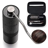 Normcore Manuelle Kaffeemühlen - Premium Kaffeemühle manuell aus Edelstahl kegelmahlwerk Mahlwerk - Stufenlose Mahlgradeinstellung - Espressomühle inkl. Anleitung, Praktischem Zubehö