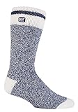 HEAT HOLDERS - Herren Thermosocken Winter - 39-45 eur (Blau Block Twist)