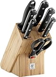 ZWILLING Messerblock, 8-tlg., Bambusblock, Messer und Schere aus rostfreiem Spezialstahl/Kunststoff-Griff, Twin G