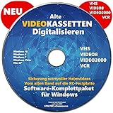 Retten Sie Ihre Videokassetten VHS to DVD Video-Kassetten selber digitalisieren Software Komplettpaket PREMIUM NEU