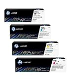 4X Original HP Toner CF400A CF403A 201A für HP Color Laserjet Pro M 250 Series - Black, Cyan, Magenta, Yellow - Leistung: BK ca. 1500 Seiten/Farben ca. 1400 Seiten/5%