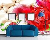 Minimalistische Rose Stone Luxe Tapete Wohnkultur-Wandkunst Feine Dekormaße Wandbild Tapete Wanddekoration fototapete 3d Vlies wandbild Schlafzimmer-300cm×210