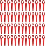 Ersatzmesser Rasentrimmer,100 Stück Rasentrimmerersatz,Kunststoffersatzklingen,Rasentrimmer-Zubehör,Rasentrimmer Messer Kunststoff,Ersatzmesser Set,Kunststoff Ersatzmesser (F)