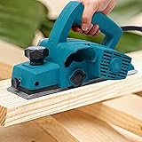 800W Elektrohobel Handhobel Holzhobel Balkenhobel Werkzeug Handbuch Fräsen Elektrischer Holzbearbeitung Hobel Hobelmaschine 11000RPM 82*2