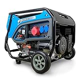 DeTec. DT-6500E-3 Benzin Generator | Stromerzeuger mit 6 kW 230 V | Notstromaggregat für (Not-) Stromversorgung | Stark