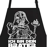 OM3® ICH-BIN-DEIN-BRATER - Grill-Schürze - Parodie Fun - BBQ Küchenschürze für Erwachsene Unisex
