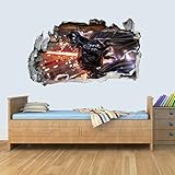 GNG Starwars Darth Vader Smashed Wandtattoo Poster 3D Kunst Aufkleber Vinyl Zimmer L