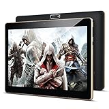 Tablet 10 Zoll Android 8.0, Padgene Android Tablet PC 10,1 Zoll Quad Core IPS HD Pad mit 2G RAM 32G Speicher Dual SIM Slots Dual Kamera WiFi/3G Entsperrt Bluetooth 4,0 GPS Telefonfunktion(Schwarz)