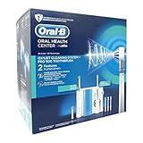 Oral-B Pro 900 + Oxyjet-Reinigungssystem im Set, Elektrische Zahnbürste, wiederaufladbar mit Munddusche, 1 Oxyjet-Reinigungssystem, 1 elektrische Zahnbürste, 4 Oxyjet-Ersatzdüsen, 2 Aufsteckbü