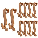 Türhaken aus 50% nachwachsenden Rohstoffen Holzfaser-Kunststoff Set 10 Stück