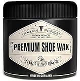 Schuhcreme Schuhwachs 250ml farblos mit Bienenwachs & Avocado-Öl | Lederpflege für Schuhe als Imprägnierwachs | Schuhpflege & Schuhreinigung | Schuhe pflegen mit Premium Shoe Wax | URBAN F