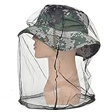 01 Anti-Bienen-Hut, 5 Stück Outdoor-Outdoor-Angelhut, atmungsaktiv für Outdoor-Angelreisen(19 * 11 * 5cm-Schwarz)
