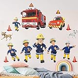 Bilderwelten Wandtattoo - Feuerwehrmann Sam - Helden, Größe:40cm x 60
