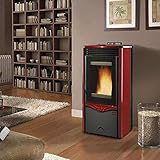 Extraflame Wasserführender Pelletofen Duchessa Idro Steel Bordeaux