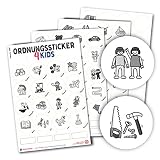Typographus - 104 kindgerechte Aufkleber für Spielzeugkisten, Boxen & Möbel - Sorgen für Ordnung im Kinderzimmer - Ordnungssticker, Lernen, Aufbewahrung, Ordnungssystem G