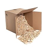 BooGardi Holzhackschnitzel 27/55 / 76 Liter • Natur Holzschnitzel grob • Deko Mulch für Beet und Garten • Fallschutz H