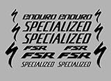 Ecoshirt 60-ZGZB-QLTW Aufkleber Fsr Enduro F41 Vinyl Aufkleber Decal Sticker Decal Decal Sticker MTB Fahrrad schw