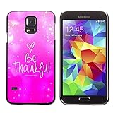 DREAMCASE Bibelzitate Bild Hart Handy Schutzhülle Schutz Schale Case Cover Etui für SAMSUNG GALAXY S5 SV SM-G900F - Kolosser 3.15 eBay Dankb