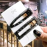 LANHUAN 35 Arten 2/3 stücke Set acetat Haarschmuck Femme Barrettes Haargrip für Mädchen Headwear (Color : S7-2 pcs Black)