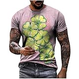st. Patrick's Day Herren Unisex Daily t-Shirt 3D-Druck grafikdrucke Kurzarm-Oberteile lässige Bluse 3072ded tac Umschlagmanschette smokinghemd 00103 asymmetrisches Satin-Hemd co Oliv b