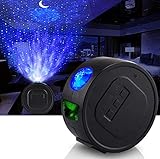 LED Sternenhimmel Projektor Lampe, Nigecue 3 in 1 Sterne Mondlicht Projektionslampe Nachtlicht mit Wasserwellen, Galaxy Sternenprojektor Starry Projector für Baby Kinder Schlafzimmer Heimkino Party