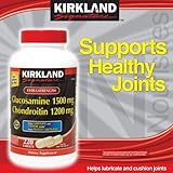 Kirkland Signature Glucosamine HCI 1500mg Chondroitin Sulfate 1200mg 220 Tablets / New Increased Count, (Pack of 2) by Kirkland Sig