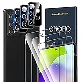 QHOHQ 3 Stück Schutzfolie für Samsung Galaxy A52 4G / A52 5G / A52S 5G mit 3 Stück Kamera Schutzfolie, Panzerglas Membran, 9H Härte, HD, Anti-Kratz, Blasenfrei, Einfach I