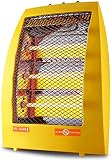 RENXR Tischheizungen-Tragbare Halogen-Heizung-Rohrquarz,3 Heizstufen Umkipp-Überhitzungsschutz (3​​50W 3 Bars)