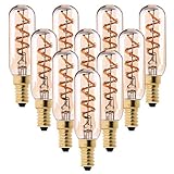JYKFJ 10 Stück LED Lampe E14 3W Dimmbar, Flexible LED Spirallampe E14 Sockel 2200K Warm Gelb Amber, 220V Weiche Glühlamp