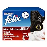 Felix Meaty Selection in Jelly Katzenfutter, 12 x 100 g