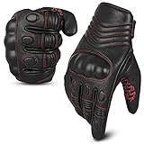 aaaSports Motorradhandschuhe Schwarz für Herren Damen atmungsaktiv Touchscreen Anti-Rutsch Motorbike Gloves (XXXL)