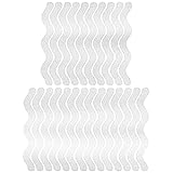 Gsrhzd Anti rutsch dusche aufkleber, Antirutsch sticker badewanne, 24 PCS transparenter selbstklebender rutschfester Duschaufkleber für Badewanne und Badezimmerboden (Gebogen)