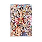 EKEL One Piece Anime Poster Kunst, Film-Kunst, Poster und Wandkunst, Bild, modern, Schlafzimmer, Dekoration, 20 x 30